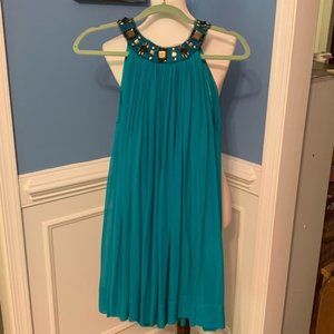 BCBG Max Azria Teal Cocktail Swing Dress